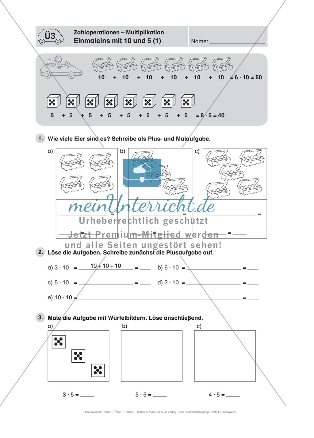 Mathe-Führerschein zu den Zahloperationen Multiplikation und Division Preview 7