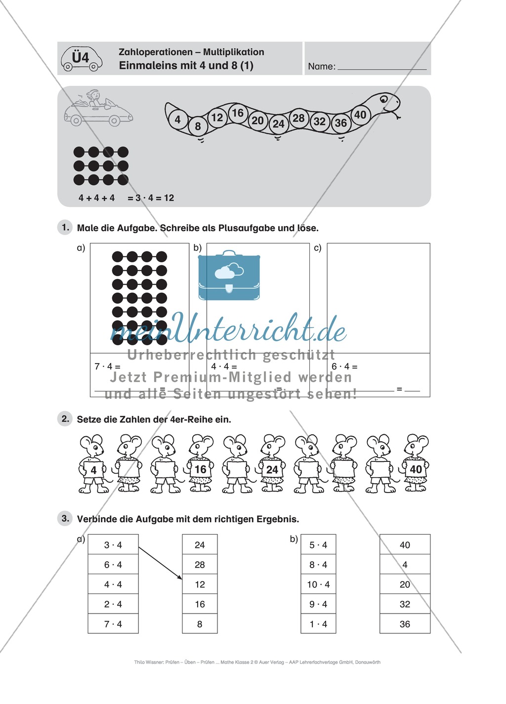 Mathe-Führerschein zu den Zahloperationen Multiplikation und Division Preview 9
