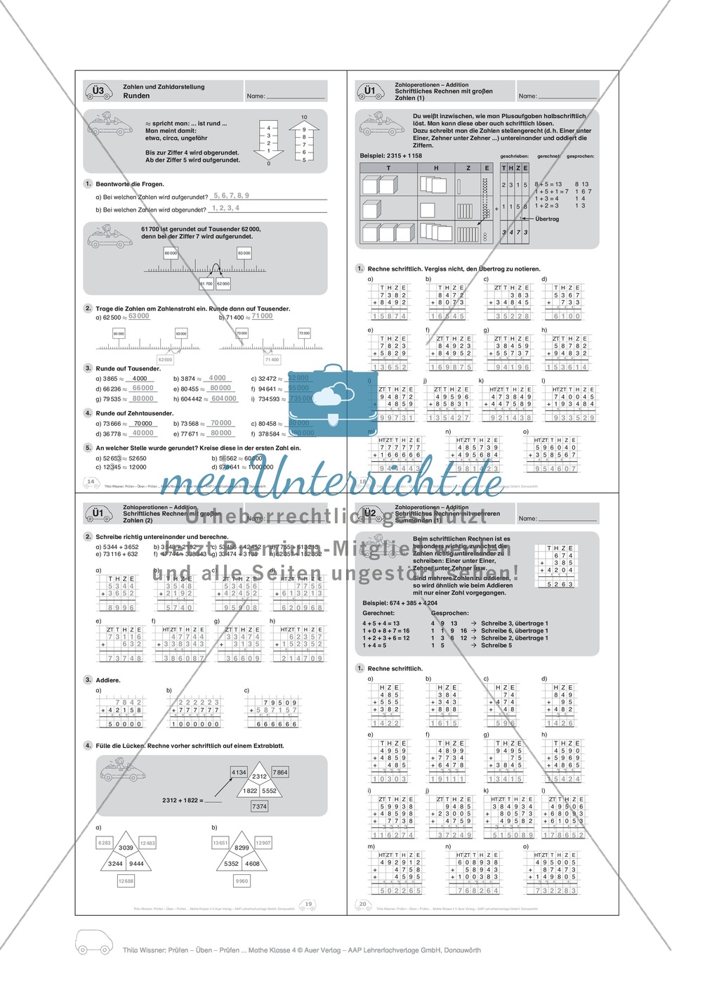 Zahlen bis 1.000.000: Runden Preview 2