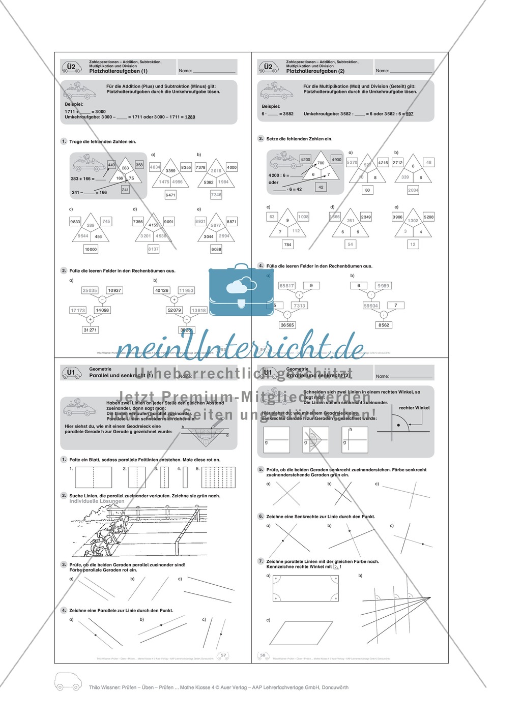 Geometrie: parallele und senkrechte Strecken Preview 3