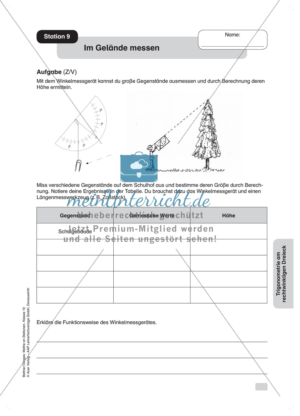 Ein Winkelmessgerät basteln und anwenden Preview 1