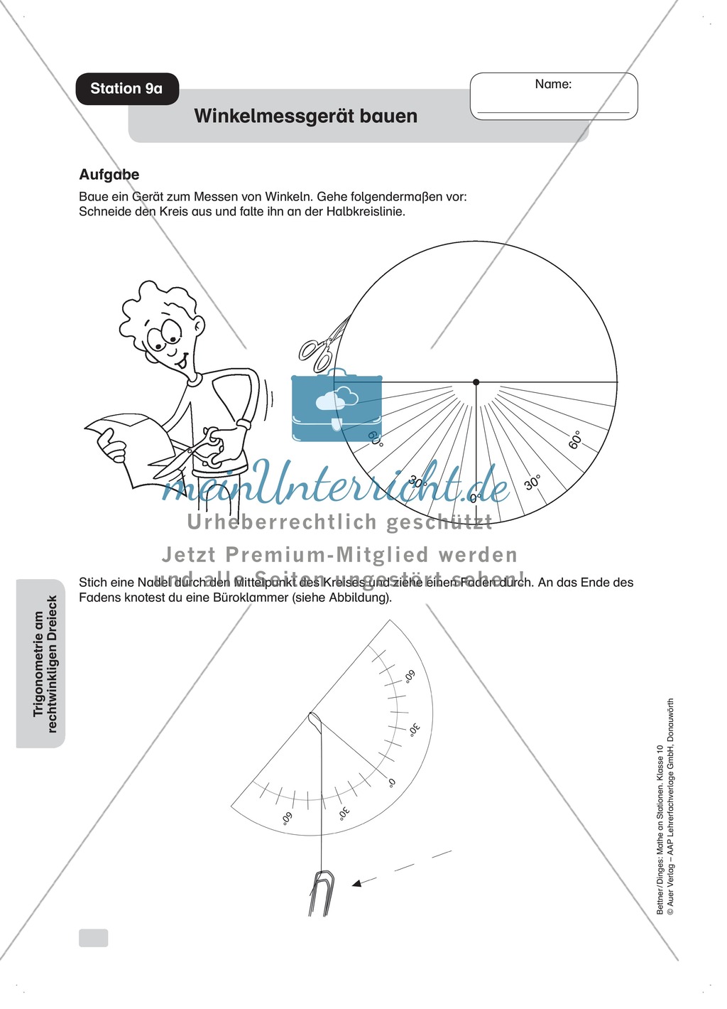 Ein Winkelmessgerät basteln und anwenden Preview 2