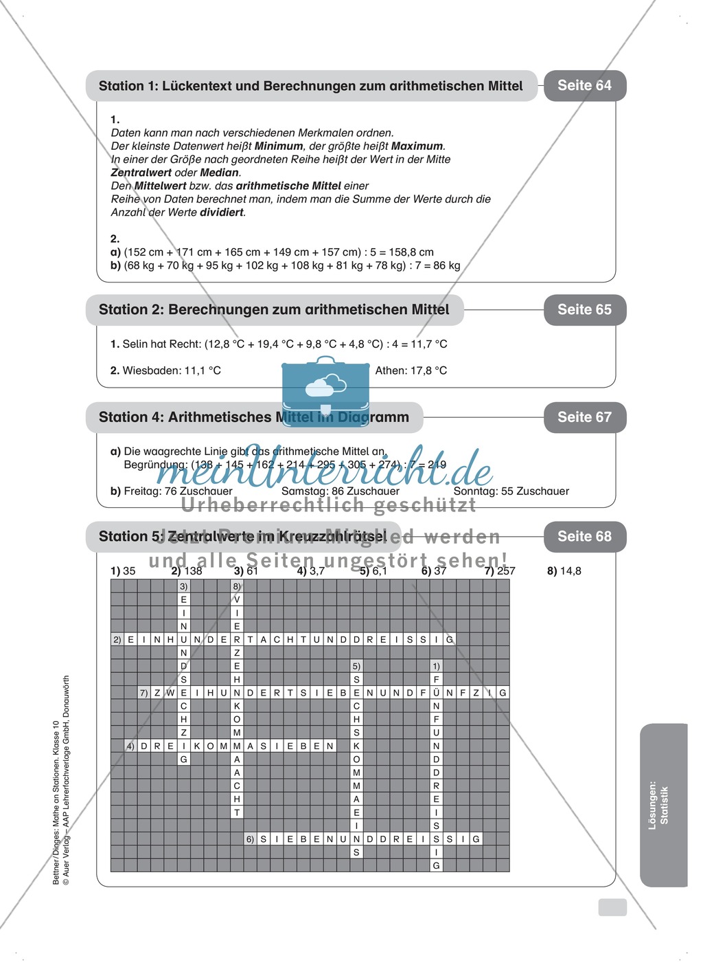 Sationenlernen: Statistik Preview 12