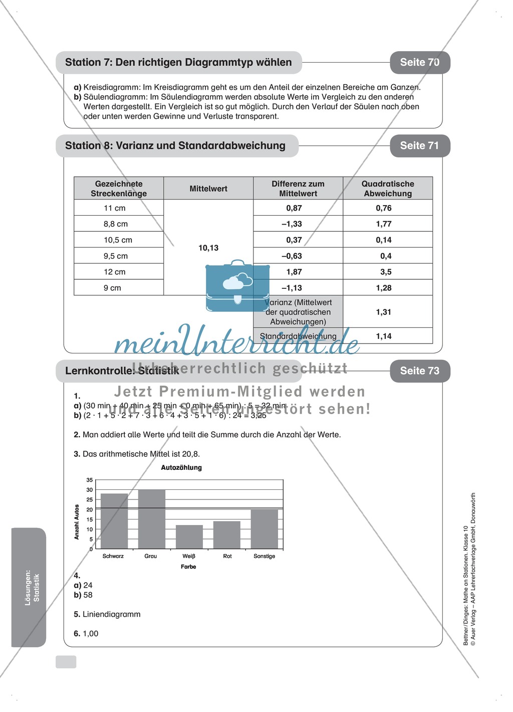 Statistik: Varianz und Standardabweichung Preview 3