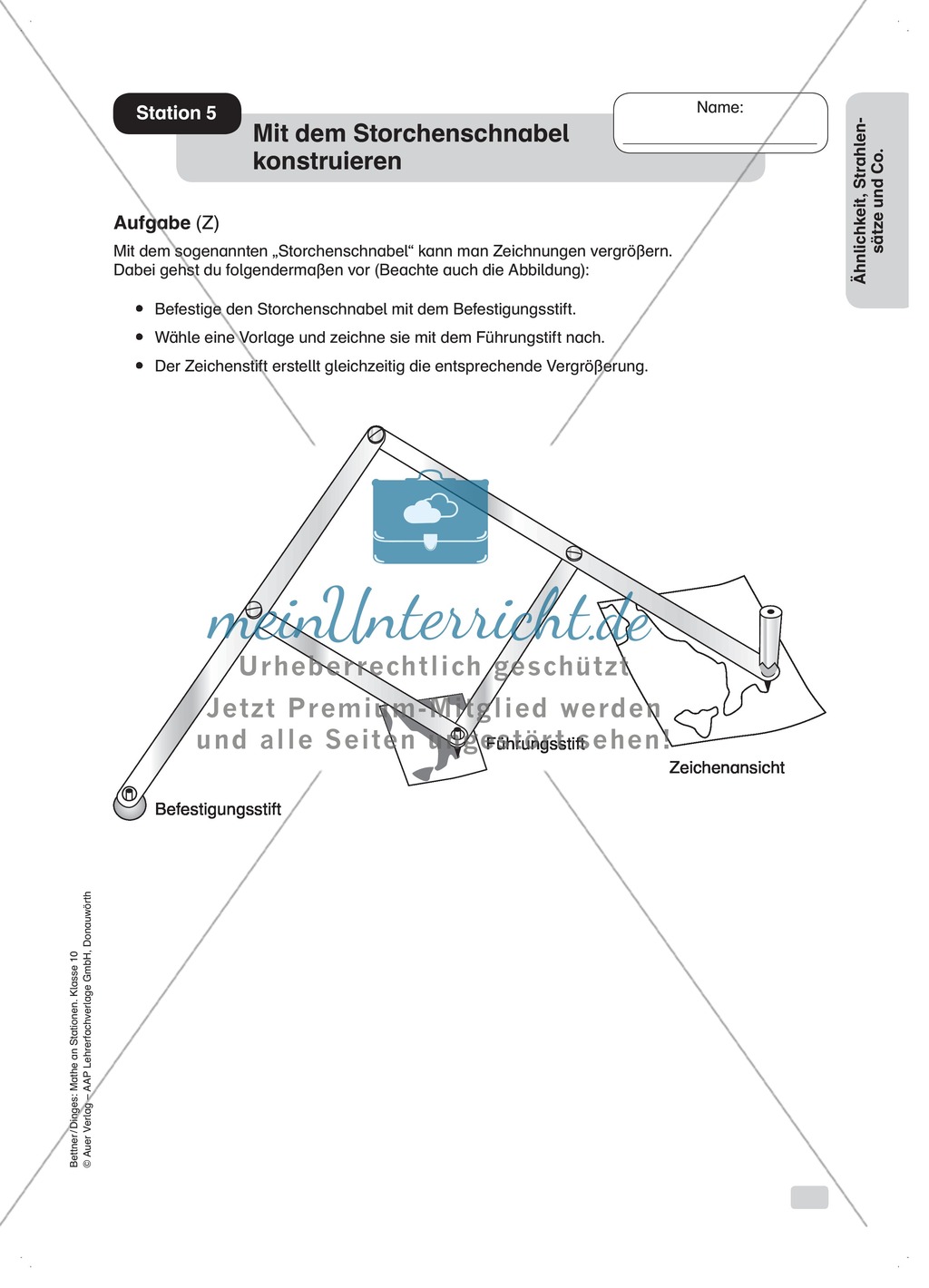 Stationenlernen: Ähnlichkeit und Strahlensätze (Übungen zu den Bildungsstandards) Preview 5
