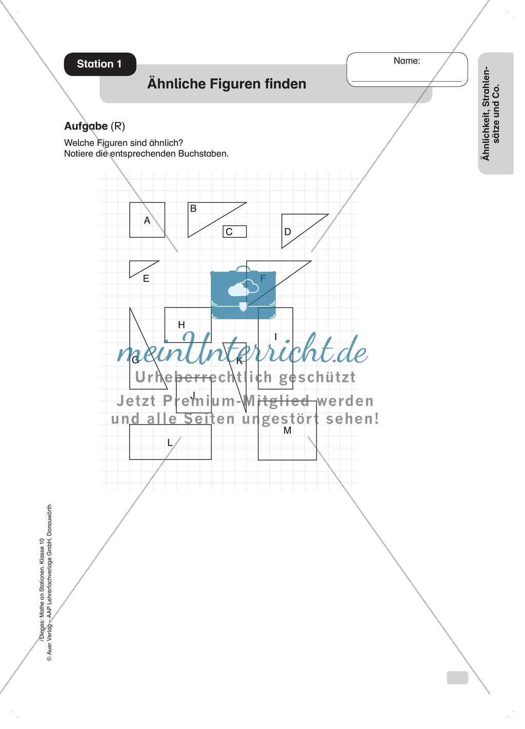 Ähnliche Figuren finden und auf Papier und Computer konstruieren Preview 1