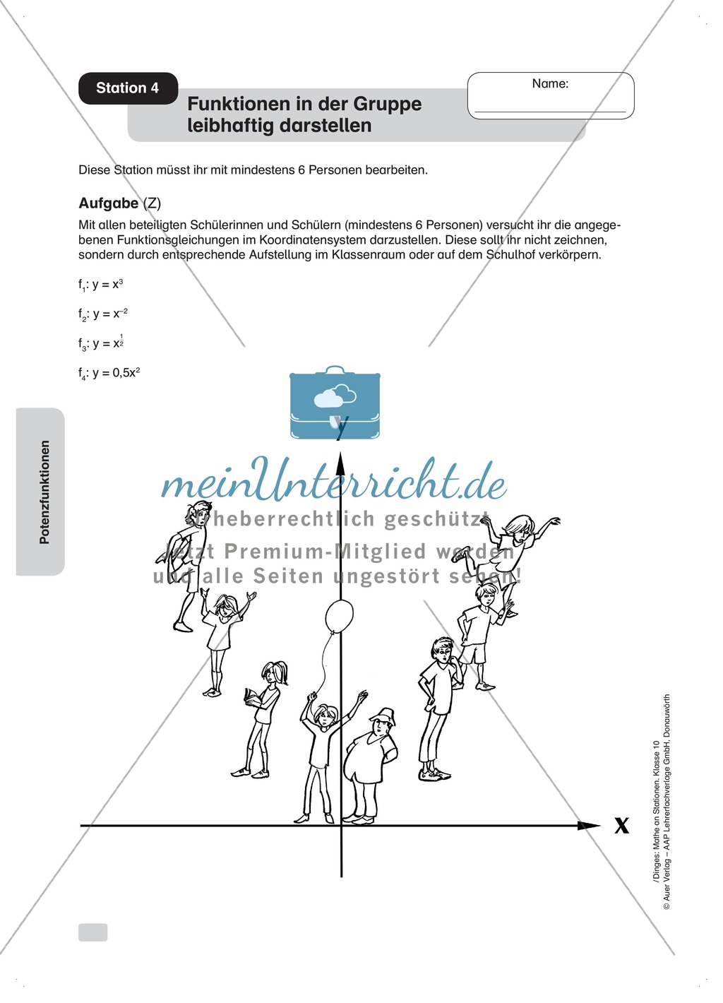 Stationenlernen: Potenzfunktionen Preview 4