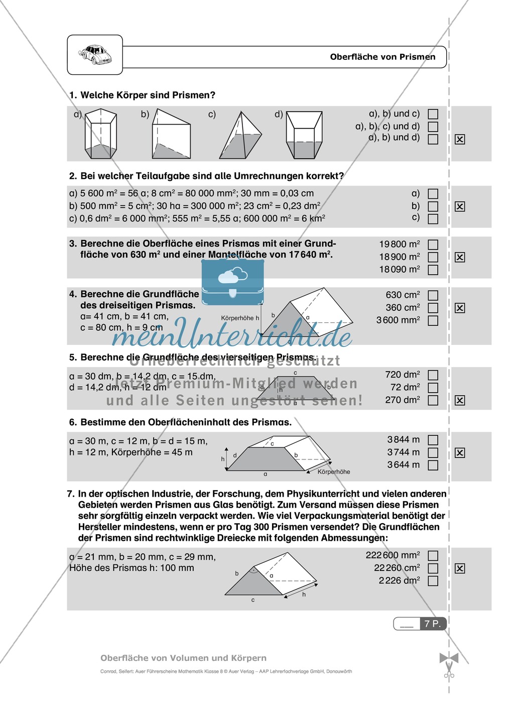 Lernstandserfassung Körper - Aufgaben mit Selbstkontrolle Preview 5
