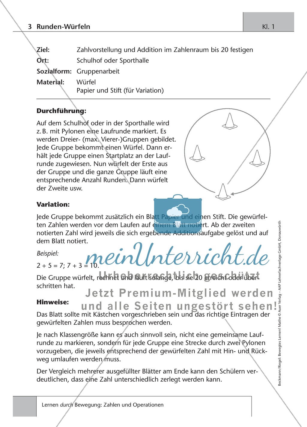 Zahlen in Bewegung: Zahlvorstellung im Zahlenraum bis 20 Preview 3