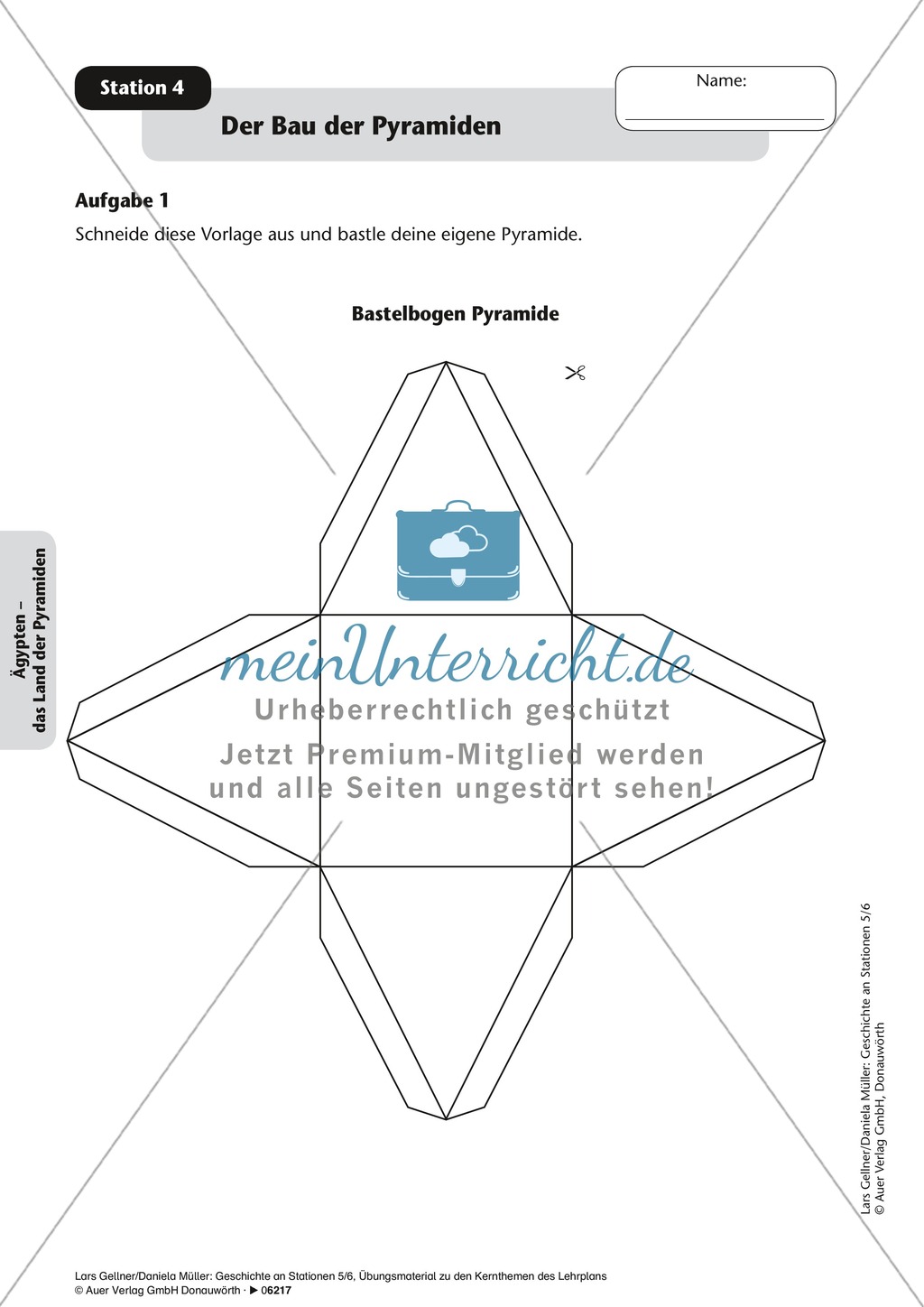 Der ägyptische Staat - Stationarbeit. Preview 1