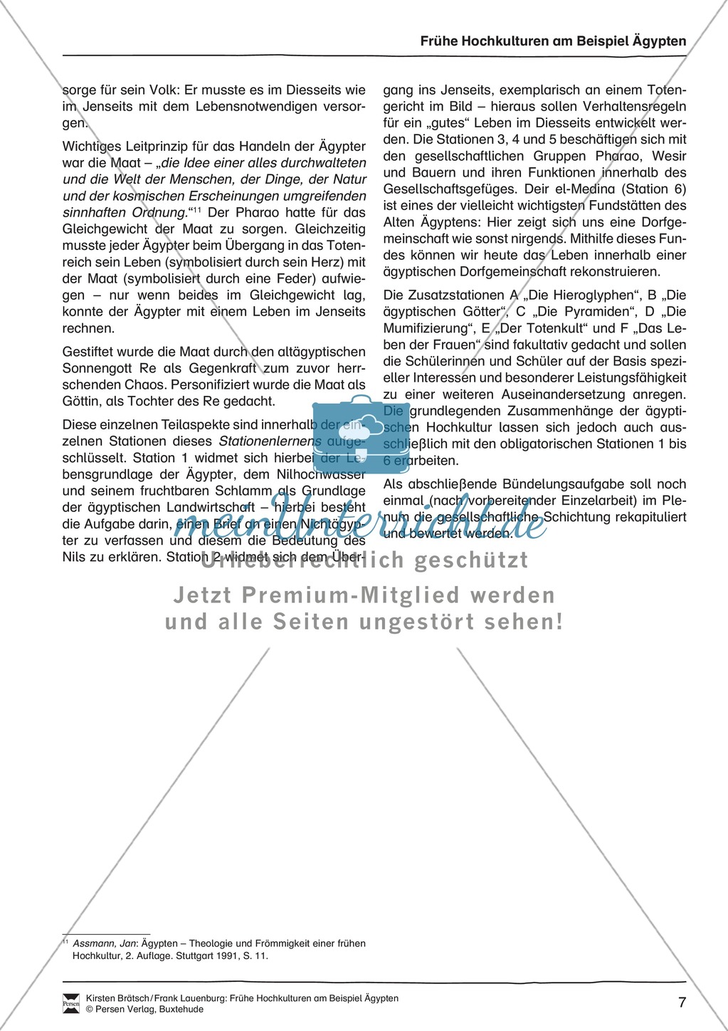 Ägypten - Stationenlernen Preview 3