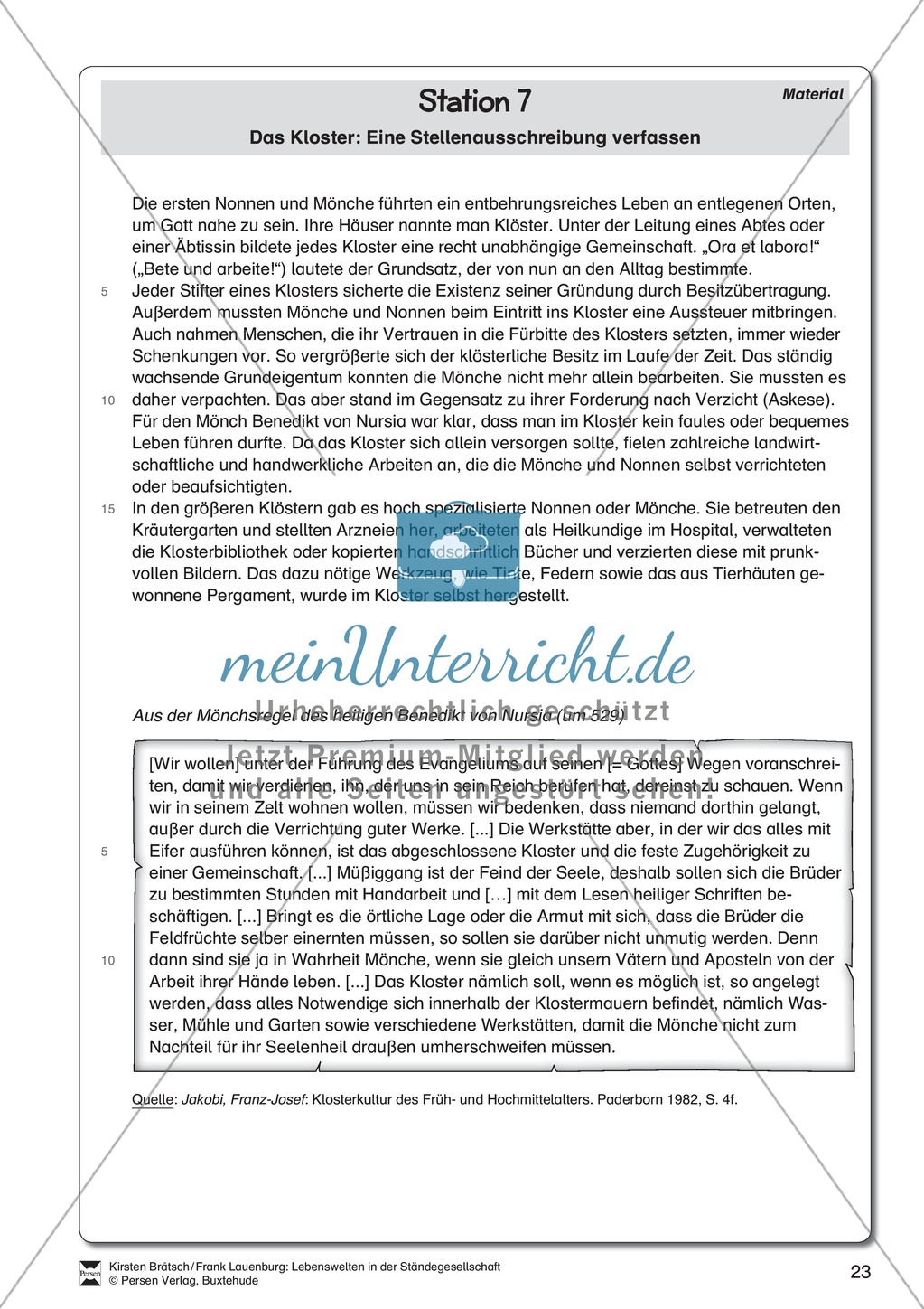 Leben in der Ständegesellschaft Preview 16