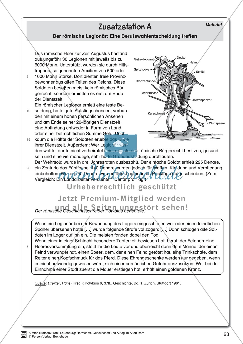 Das alte Rom - Stationenlernen. Preview 16