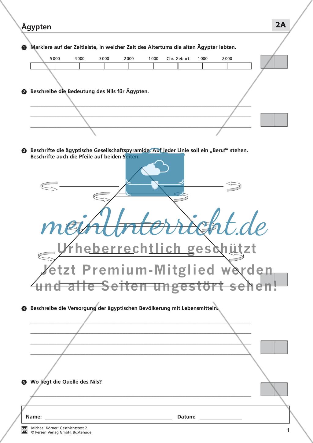 Ägypten-LEK-Klassenarbeit Preview 2