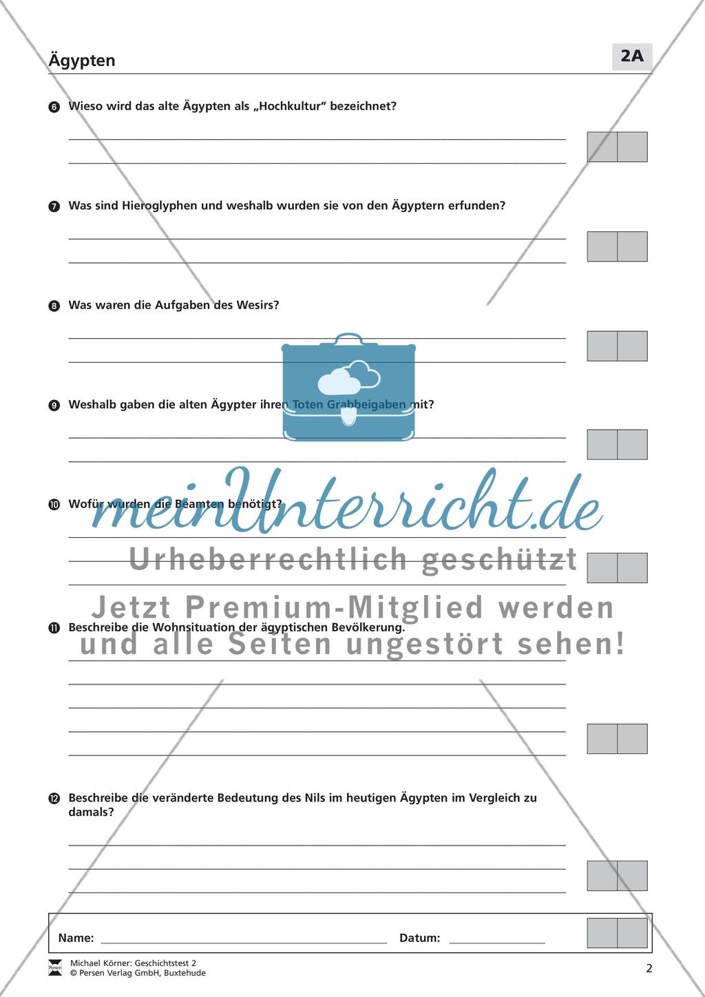 Ägypten-LEK-Klassenarbeit Preview 3