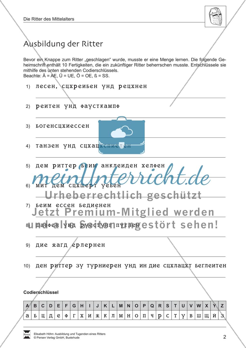 Das Rittertum im Mittelalter Preview 2