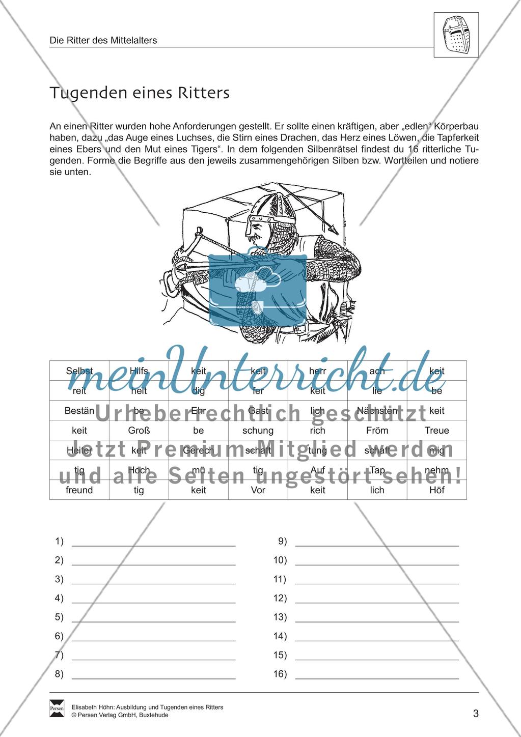 Das Rittertum im Mittelalter Preview 3