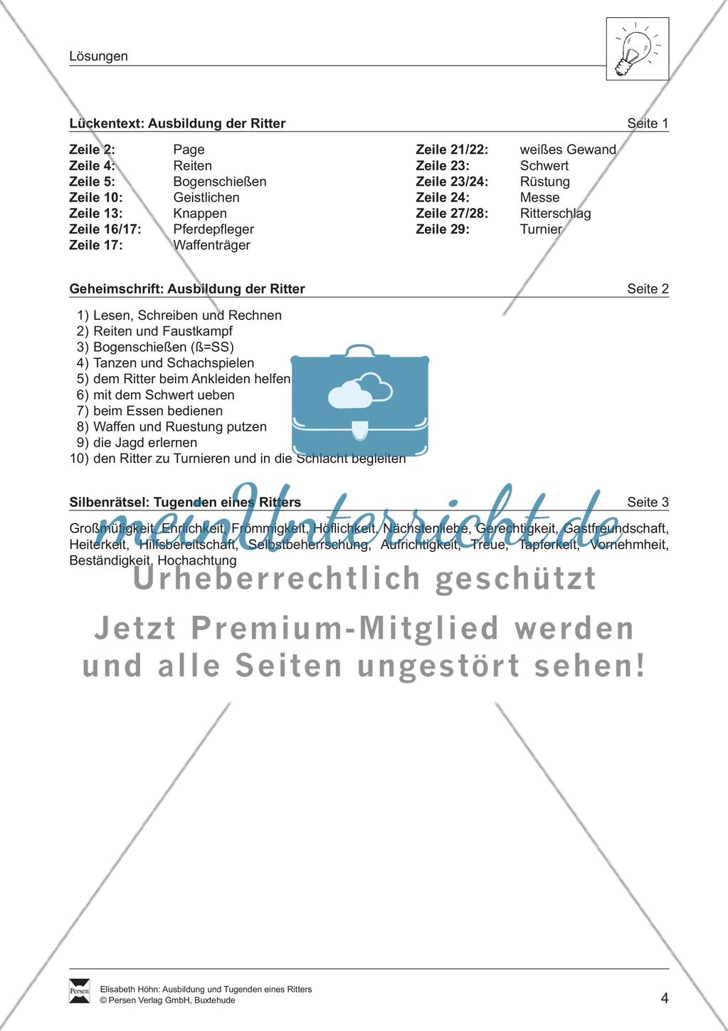 Das Rittertum im Mittelalter Preview 4