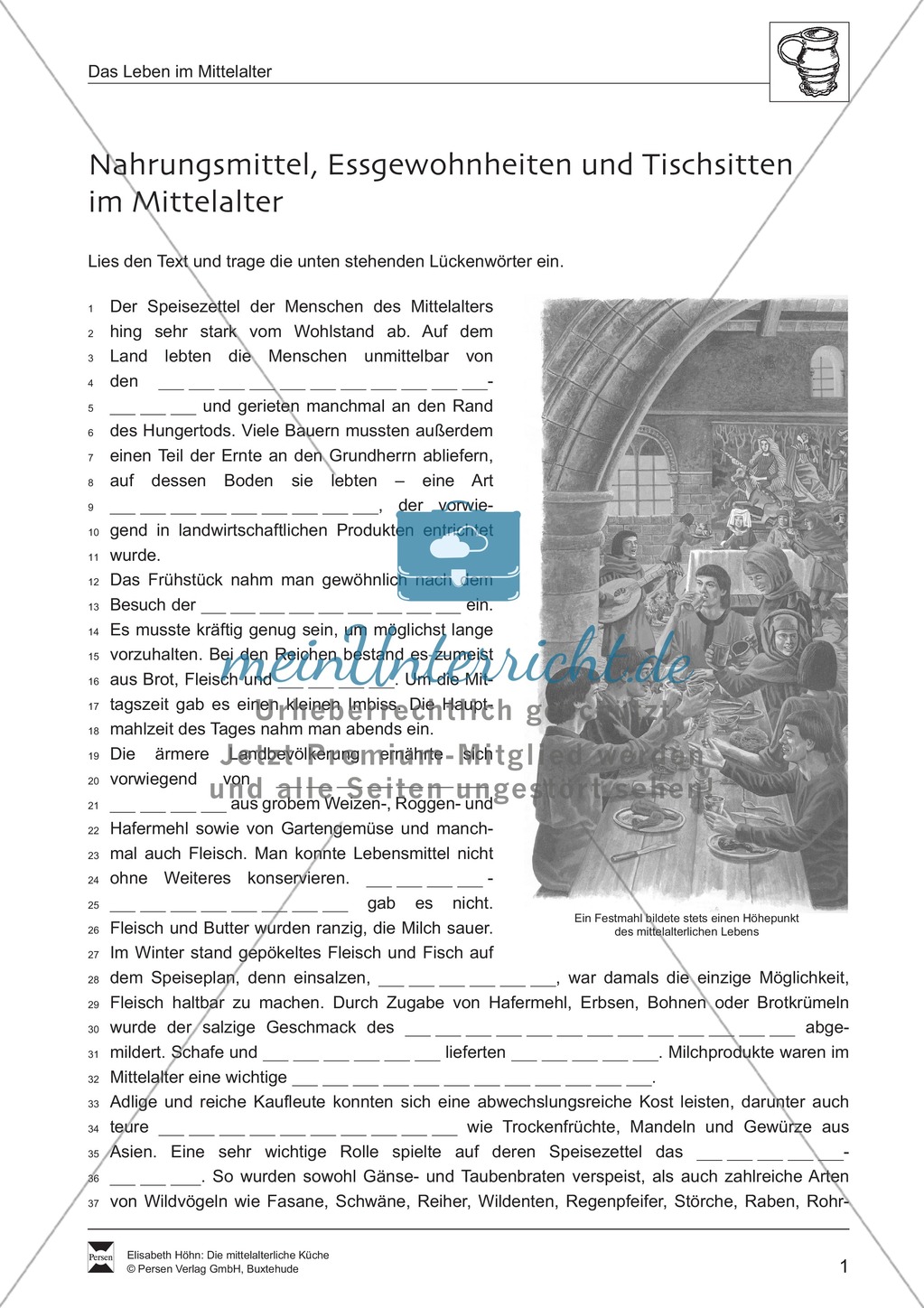 Die mittelalterliche Küche Preview 1