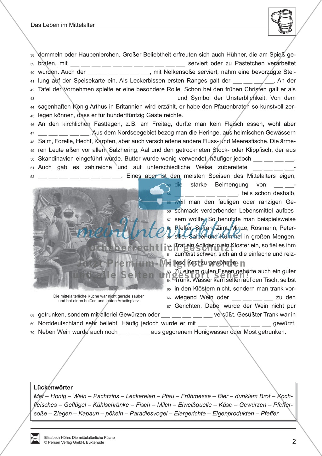 Die mittelalterliche Küche Preview 2