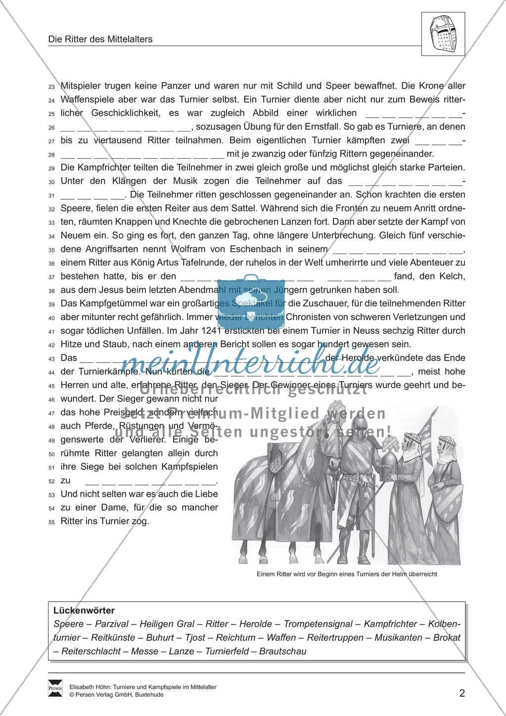 Turniere im Mittelalter Preview 2