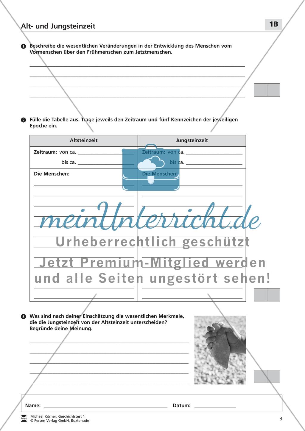 Alt- und Jungsteinzeit - LEK Preview 4