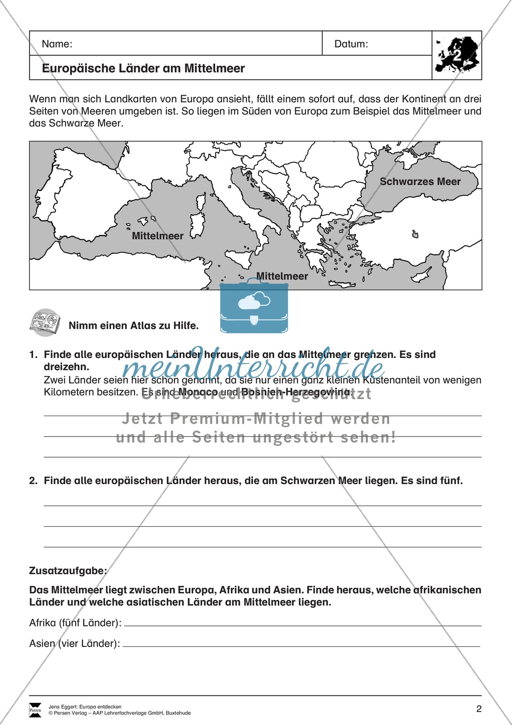 Der Kontinent Europa: Länder + Flaggen Preview 1