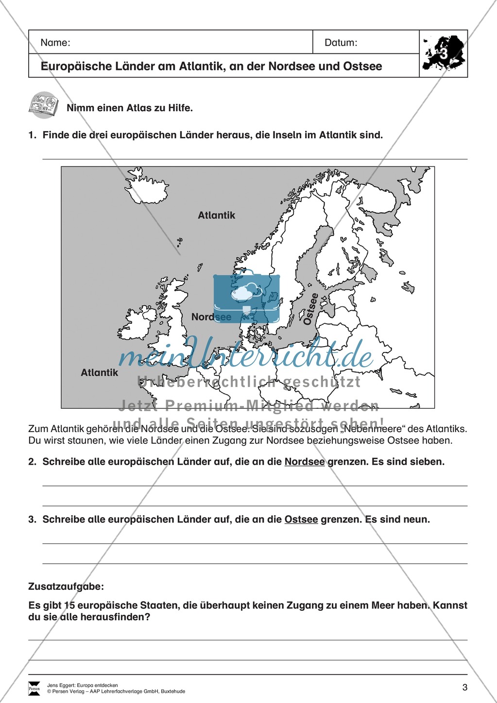 Der Kontinent Europa: Länder + Flaggen Preview 2