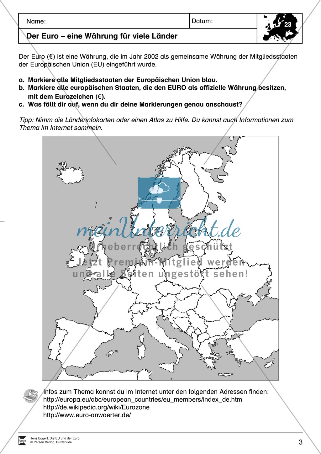 Die EU und der Euro Preview 3