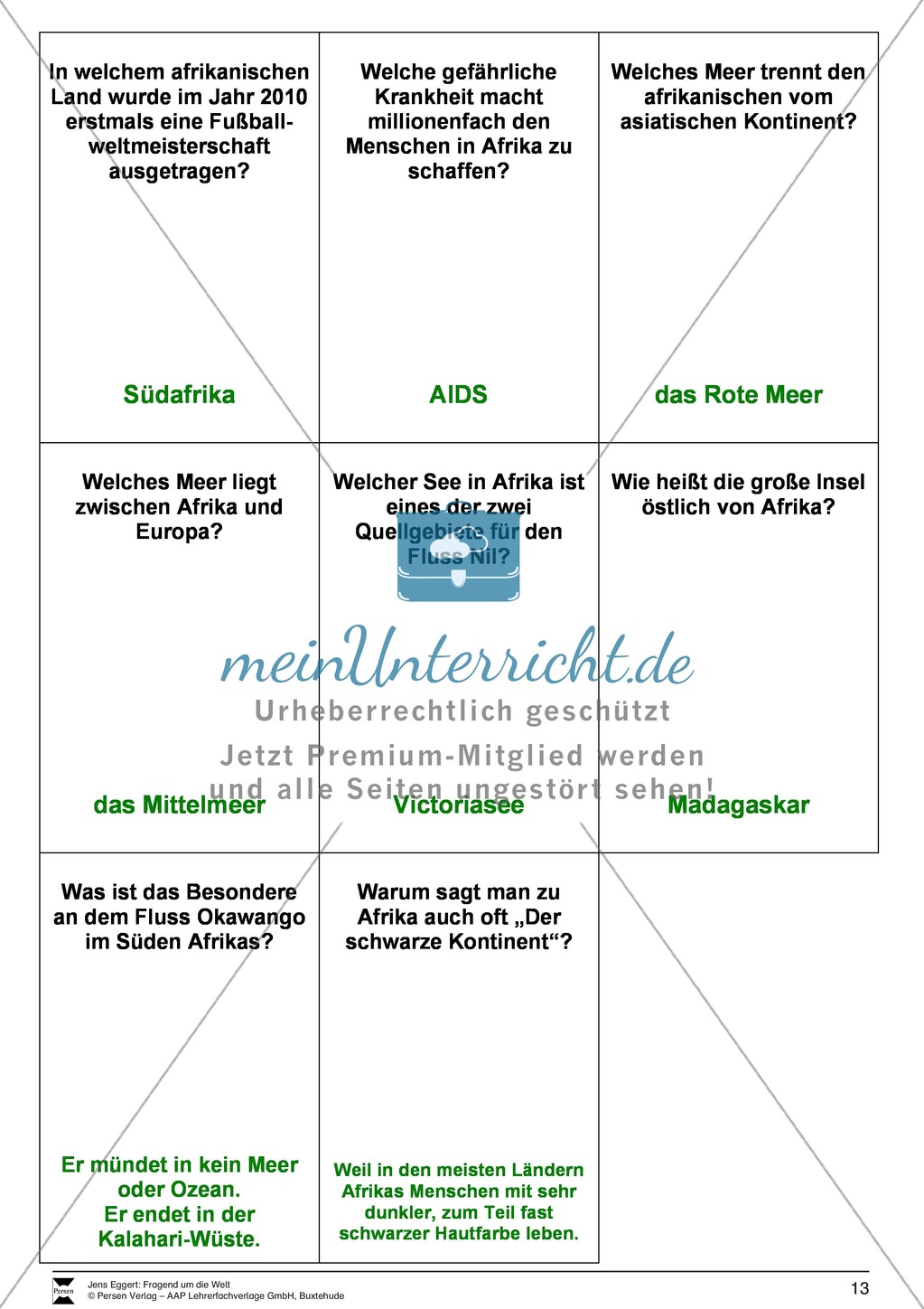 Die Welt und seine Kontinente - Ein Fragespiel Preview 13