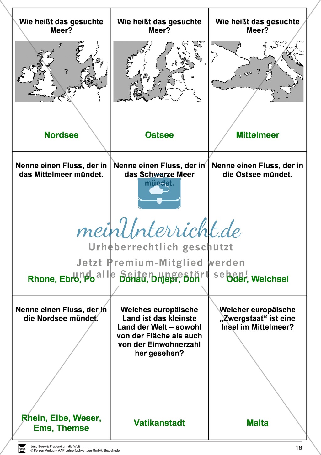Die Welt und seine Kontinente - Ein Fragespiel Preview 16