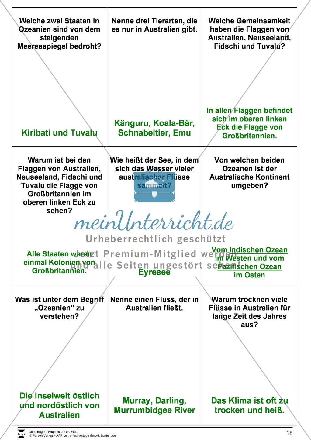 Die Welt und seine Kontinente - Ein Fragespiel Preview 18