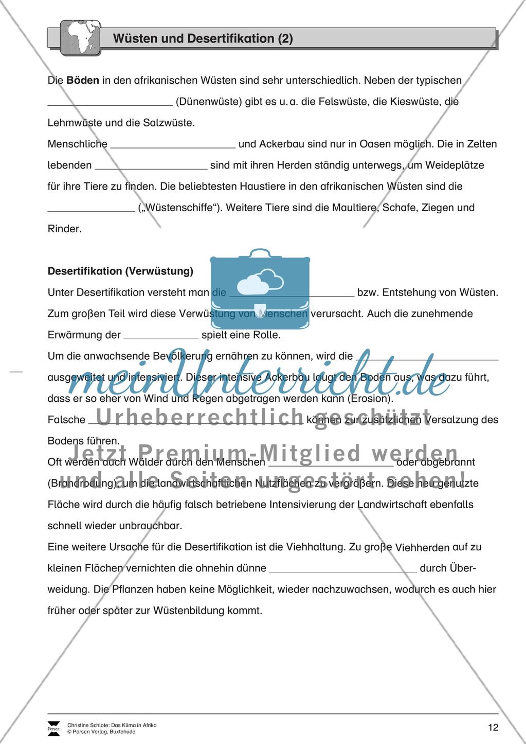 Das Klima in Afrika: Wüsten + Desertifikation Preview 2
