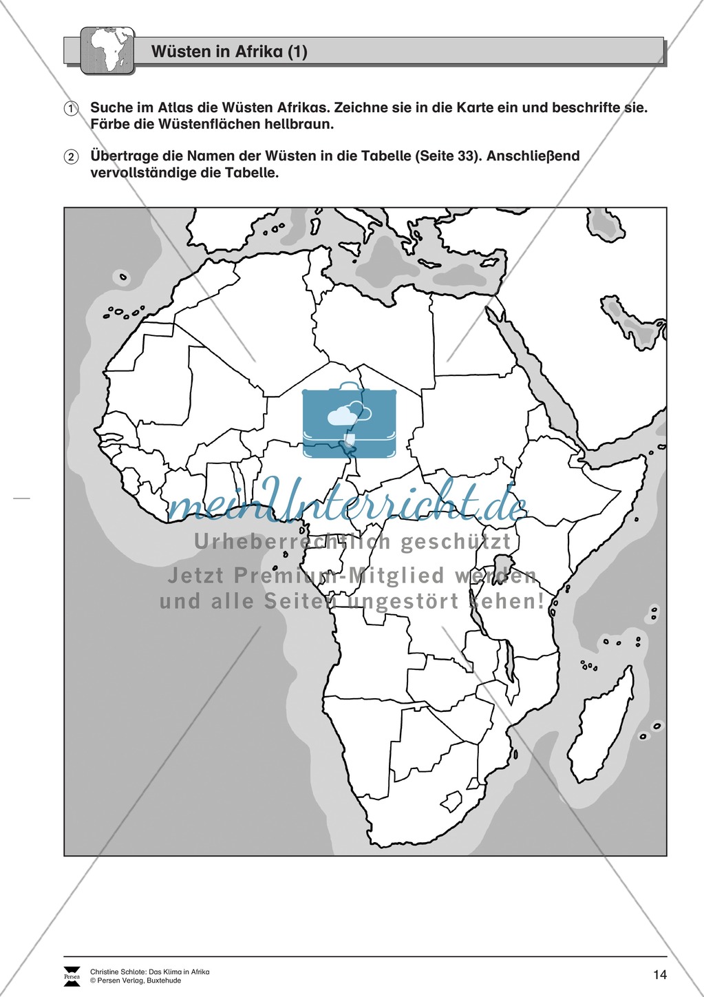 Das Klima in Afrika: Wüsten + Desertifikation Preview 4