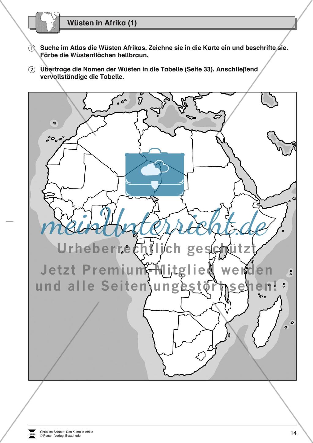 Das Klima in Afrika: Wüsten + Desertifikation Preview 4