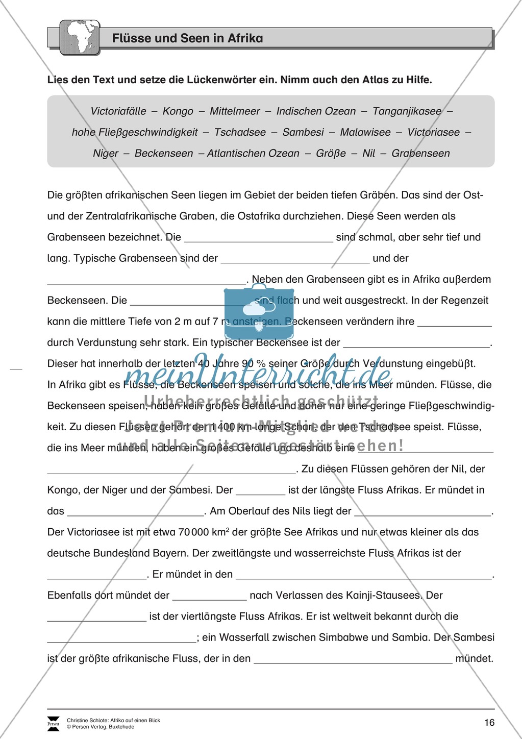 Der Kontinent Afrika: Gewässer Preview 2
