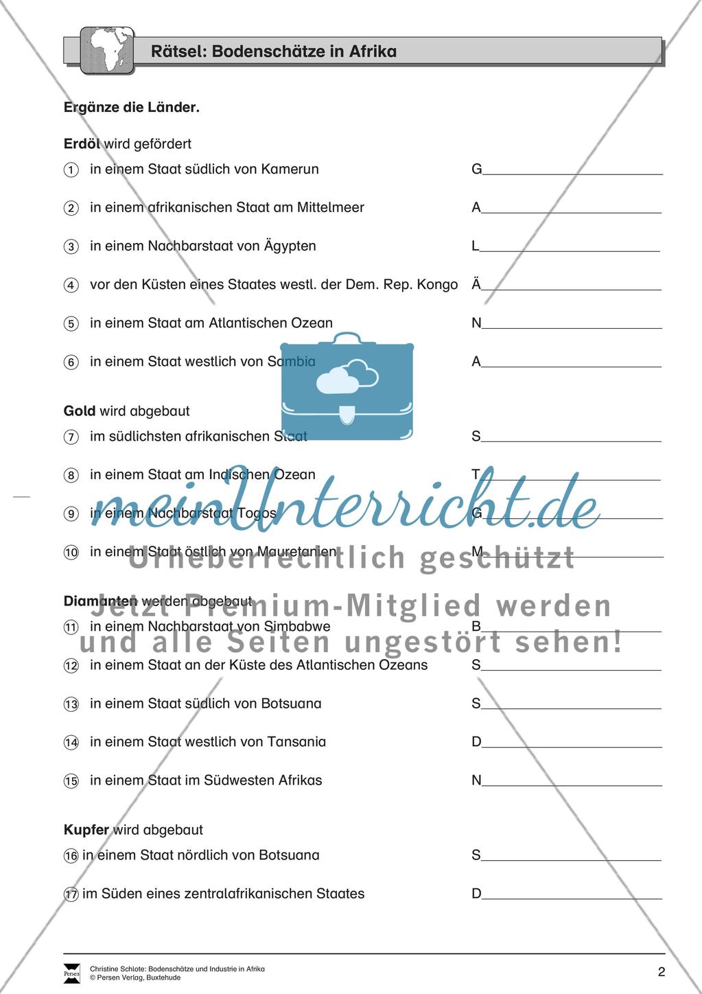 Bodenschätze in Afrika Preview 2