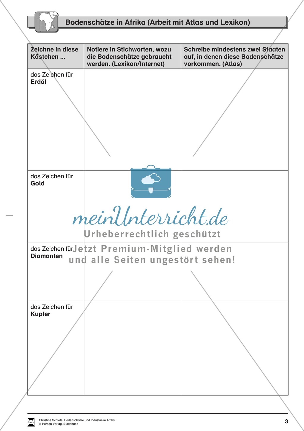 Bodenschätze in Afrika Preview 3