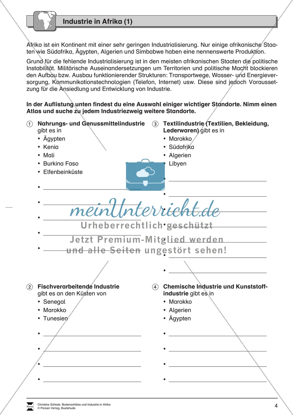 Industrie + Kolonien/Kolonialmächte in Afrika Preview 1