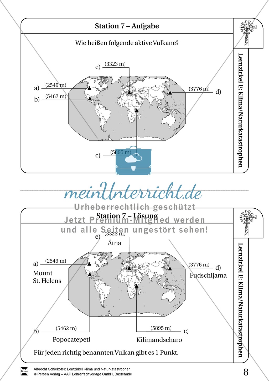 Lernzirkel Klima und Naturkatastrophen - Arbeit an Stationen Preview 7