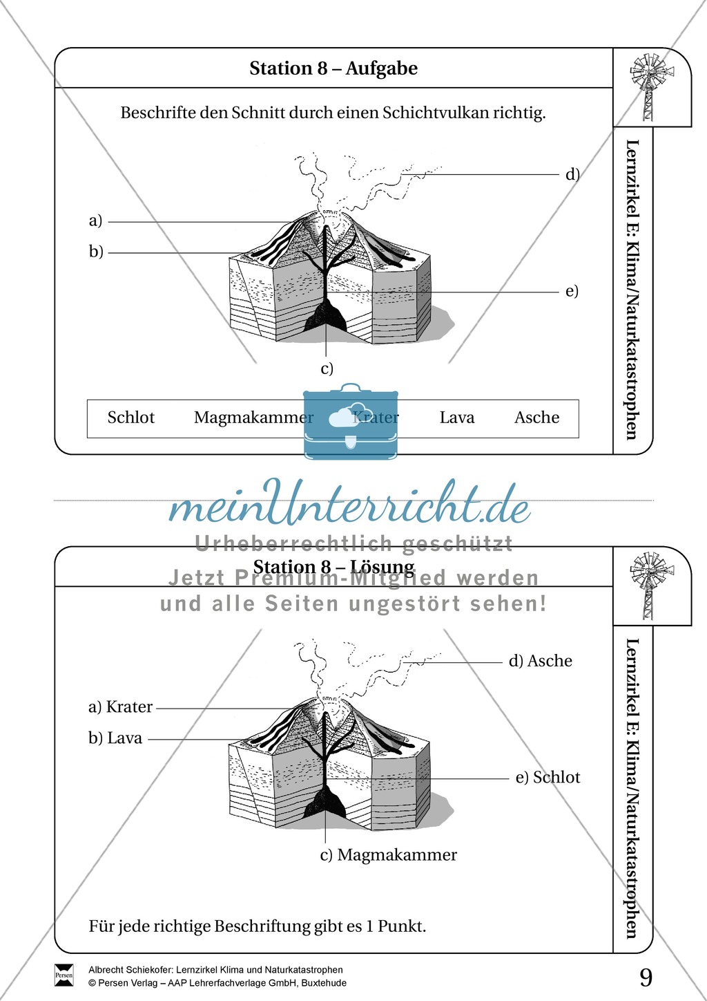 Lernzirkel Klima und Naturkatastrophen - Arbeit an Stationen Preview 8