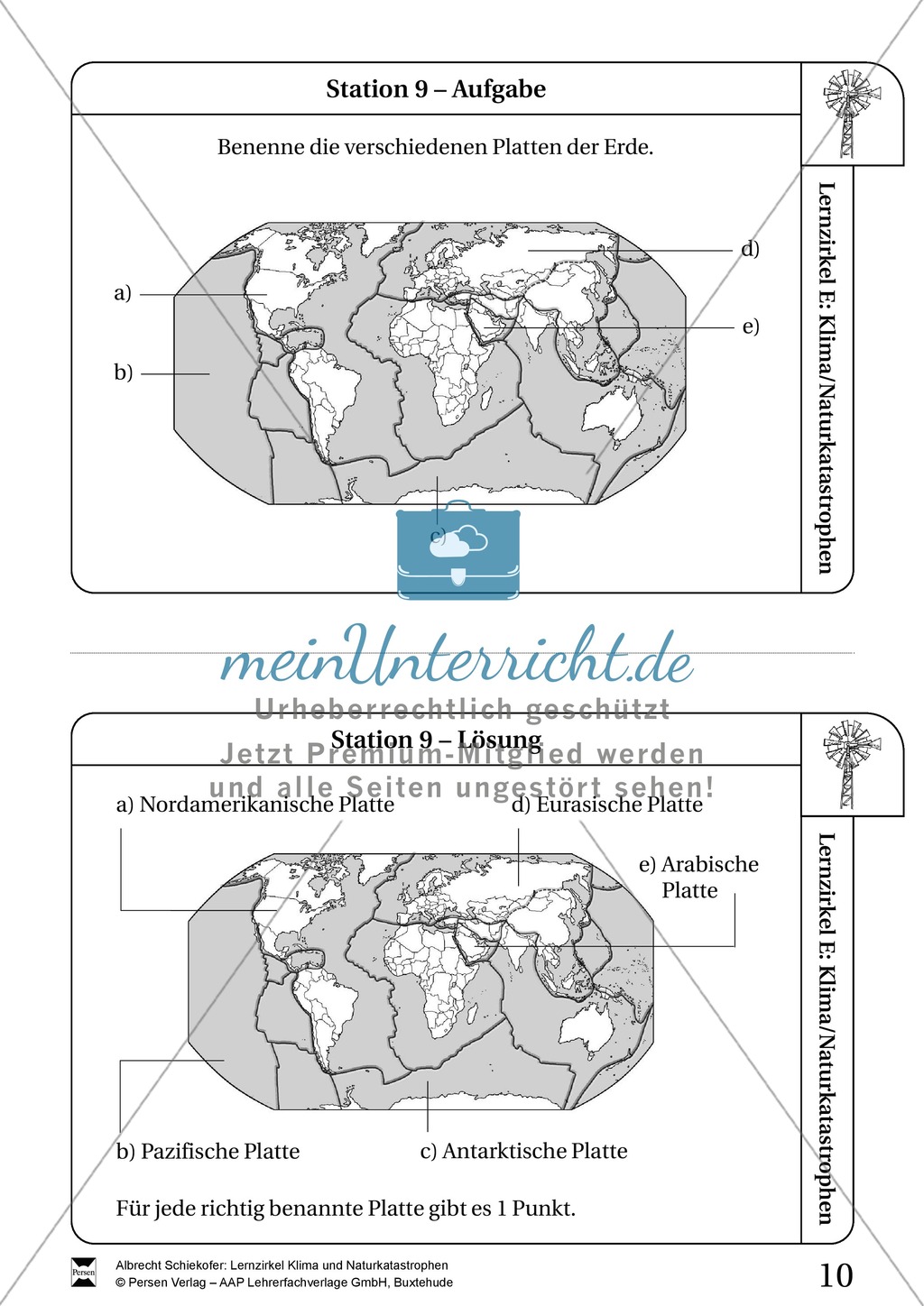 Lernzirkel Klima und Naturkatastrophen - Arbeit an Stationen Preview 9