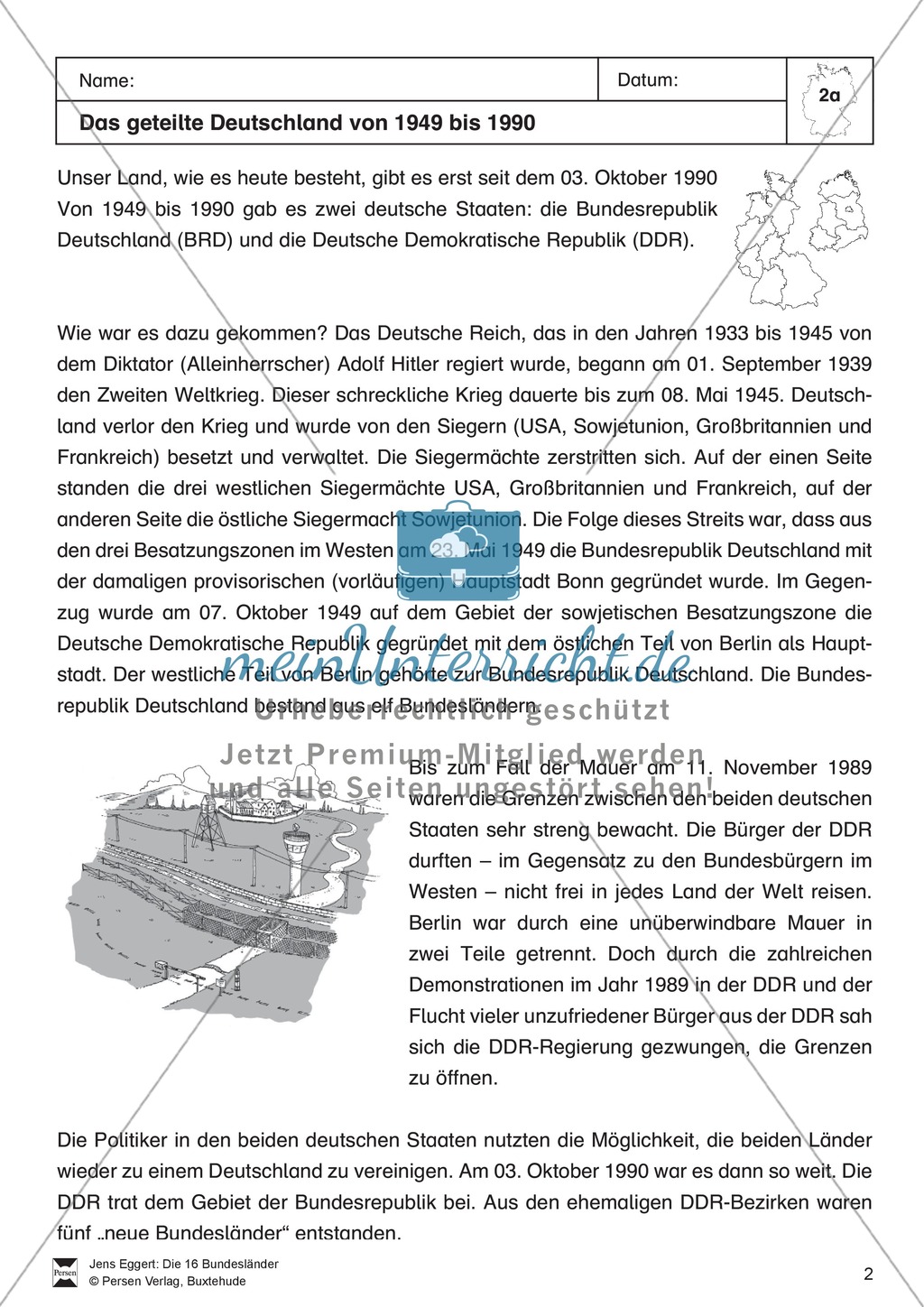 Die 16 Bundesländer: Überblick + Geschichte Preview 2