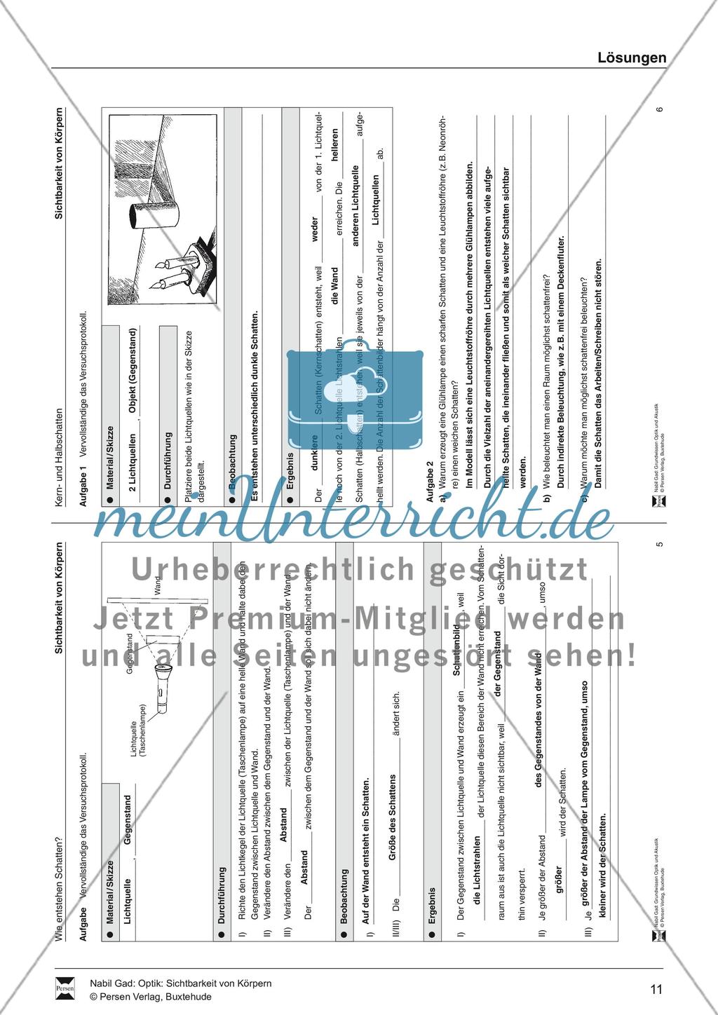 Thema Schatten: Sebständiges Arbeiten Preview 3