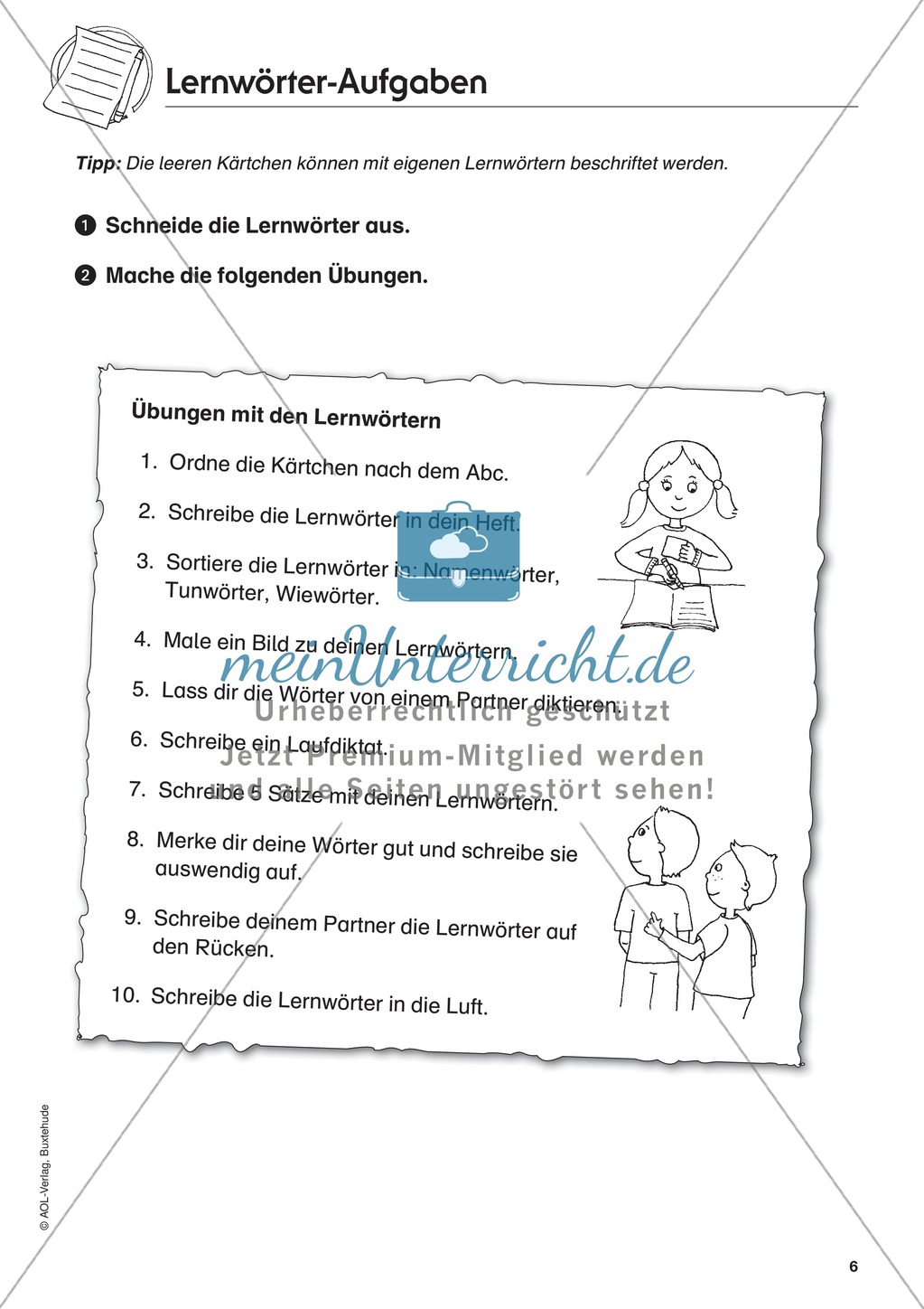 Übungen zur Verkehrserziehung: Lernwörter zum Thema Verkehr Preview 1