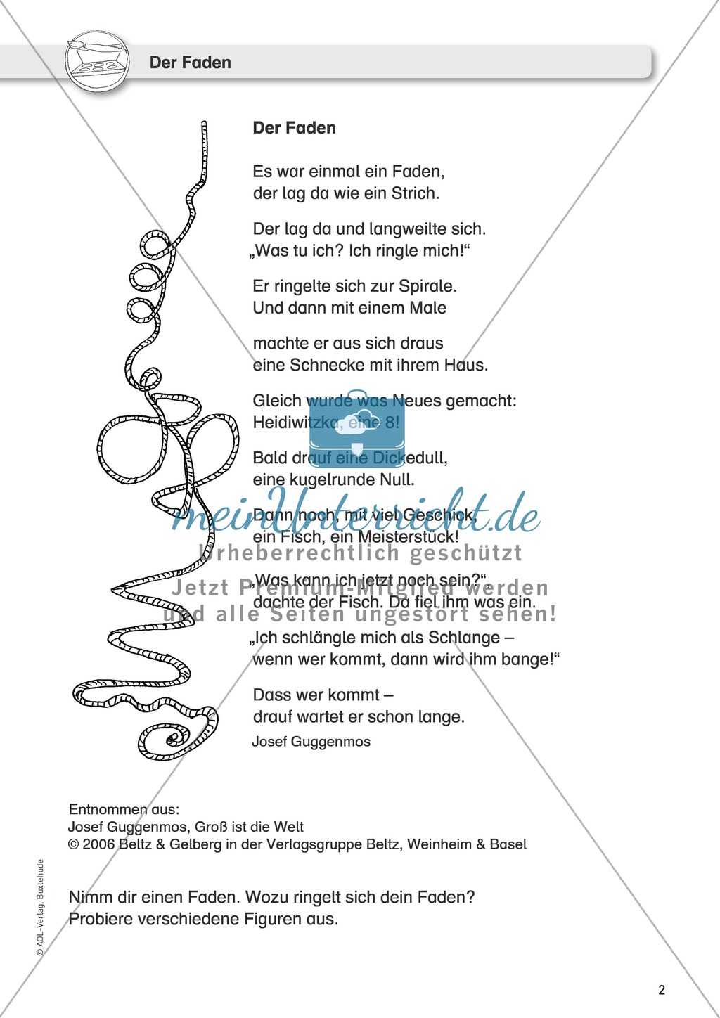 Selbst gestaltete Bilder als Schreibanlass nutzen: Gedichte + Bastelvorlagen Preview 1