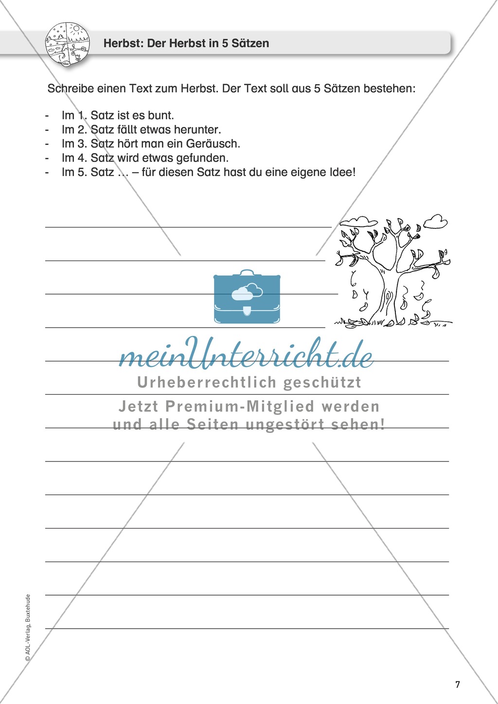 Jahreszeitliche Schreibanlässe: Herbst: Memory, Früchte + Samen Preview 1