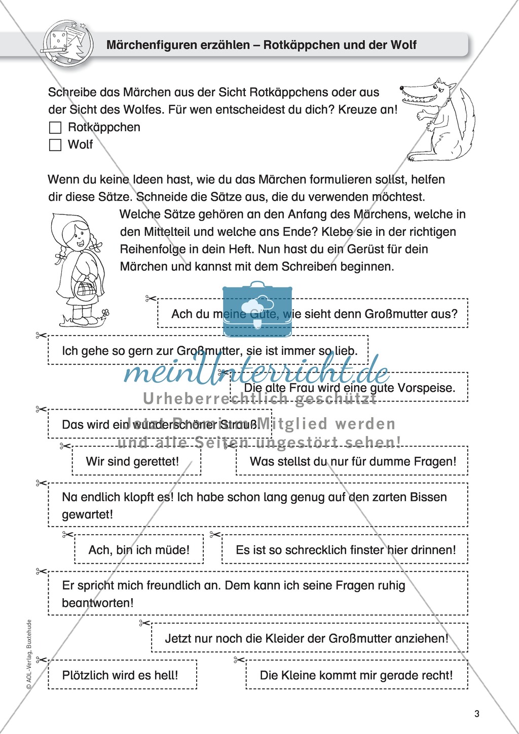Märchen schreiben, Textkompetenz, Textproduktion Preview 1