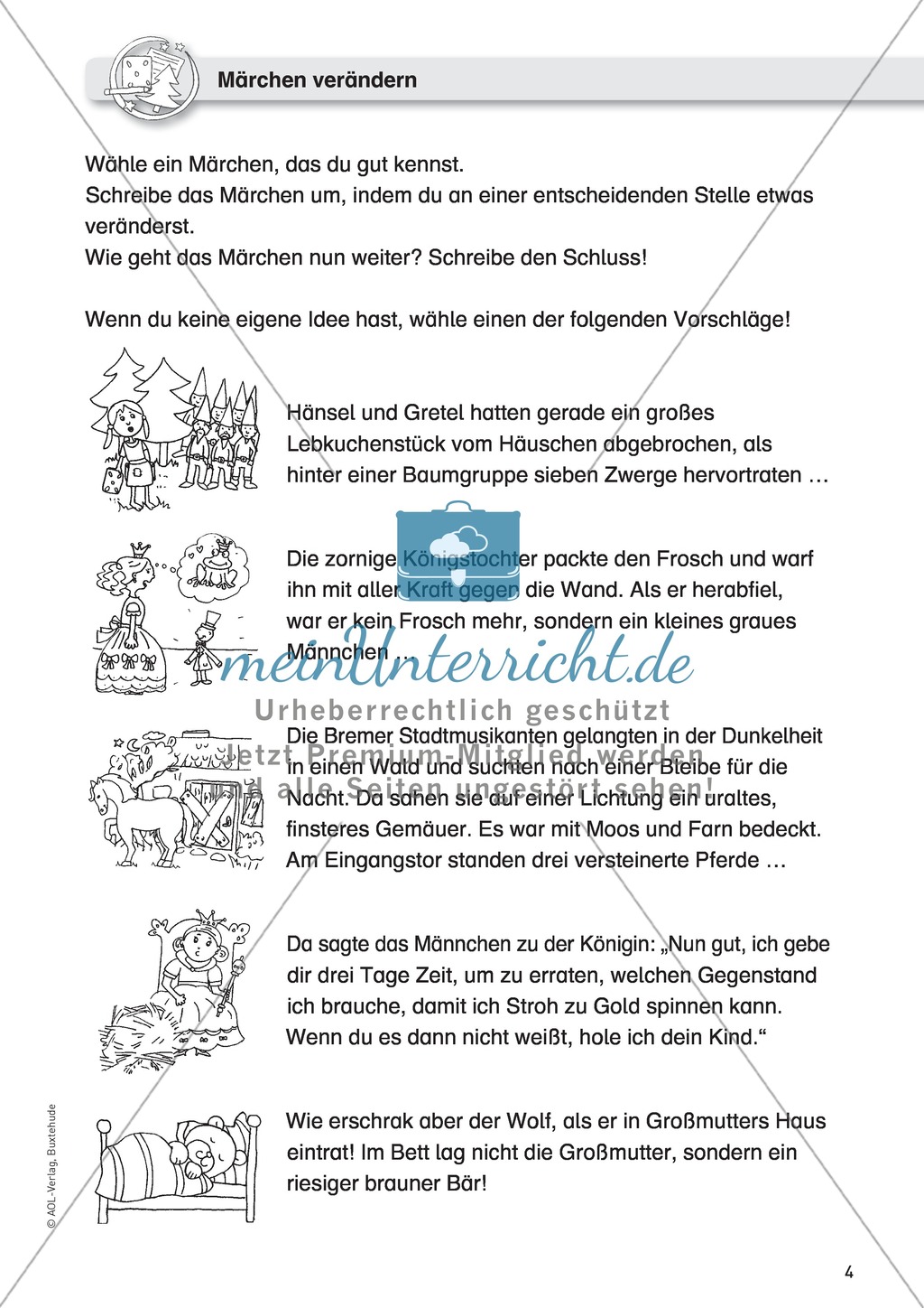 Schreibideen entwickeln, Schreibplan Preview 1