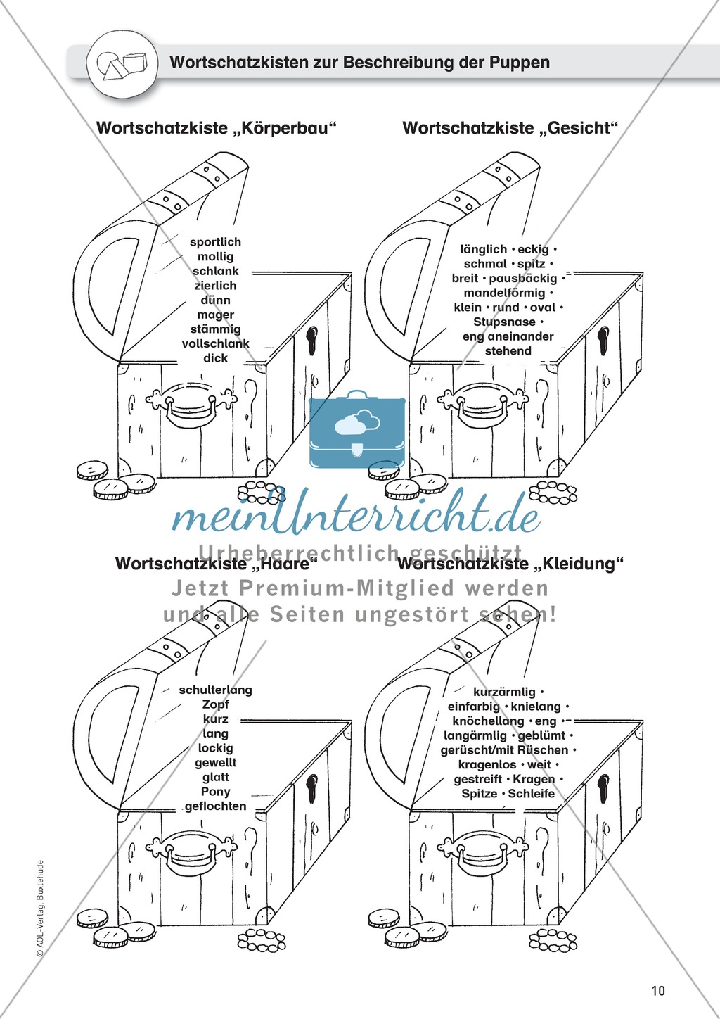 Gegenstandbeschreibung als Schreibanlass: Eine Puppe beschreiben mithilfe von Wortschatzkisten Preview 3